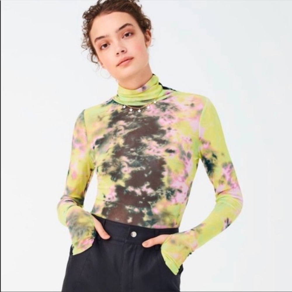 AFRM tie dye mesh top